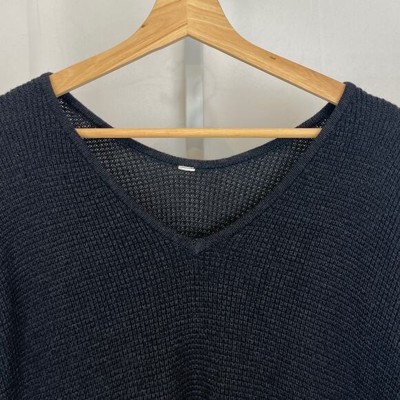 LULULEMON The Sweater Life V Neck Pullover Heathered Black Gray Estimated 6 8 S - Picture 6 of 8